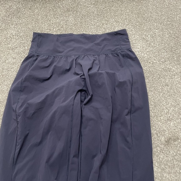 Lululemon Joggers Womens 8 Navy Sun Setter Tapered Cuffed Athletic Pants Yoga - Picture 3 of 10